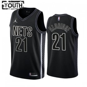 Dječji NBA Dres Brooklyn Nets Lamarcus Aldridge 21 2022-23 Statement Edition Crno Swingman